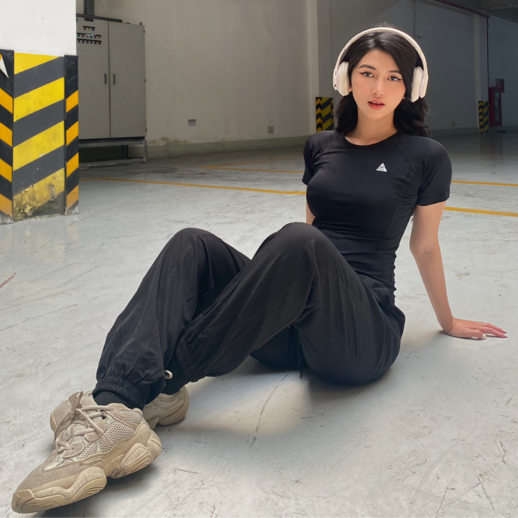 Mô tả Bộ đồ tập gym Fitme Sportswear Sigma, quần dài Jogger chất liệu microfiber thoáng mát - 7