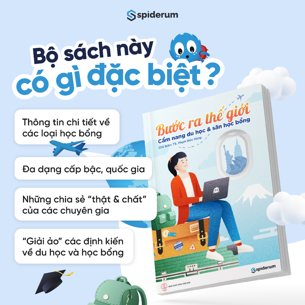 Mô tả Sách Bước Ra Thế Giới: Cẩm Nang Du Học Và Săn Học Bổng - Tác giả Tiến sĩ Phạm Đức Hùng (TB 435k) - 1