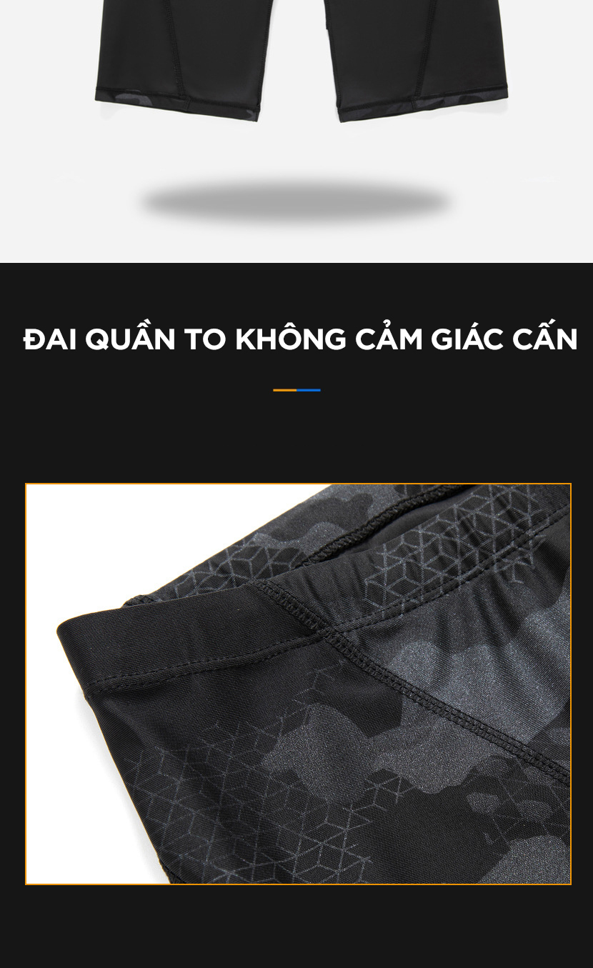 Mô tả Quần Bơi Lửng mẫu 2025 Tặng Kèm Nón Bơi Quần Bơi Nam Hoa Văn Camo Co Giãn Thoát Khí Nhanh Khô Cleacco Boro Sport - 8