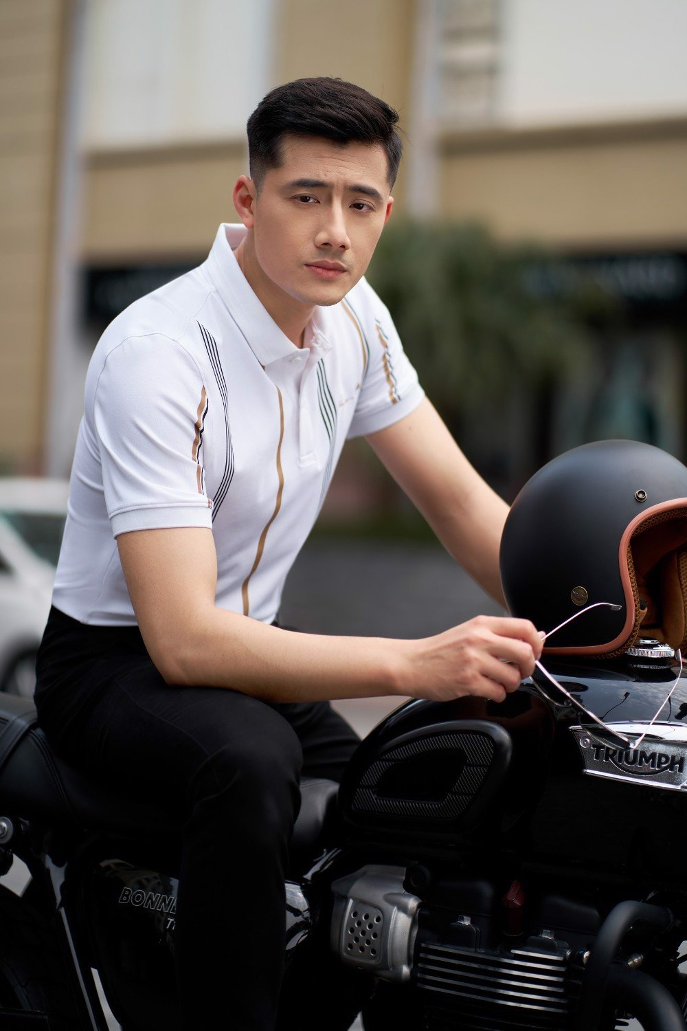 Mô tả Áo Polo Nam Biluxury Polo Nam Sọc  Áo Polo Biluxury 7APCH024 phong cách trẻ trung năng động - 2