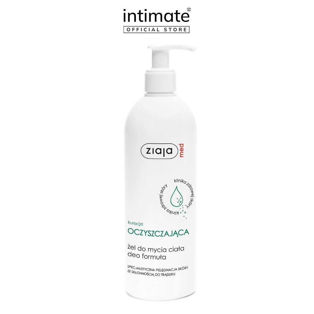 Mô tả Gel Tắm Ngừa Khuẩn Ziaja Med Kuracja Oczyszczajaca ZIAJA Loại Bỏ Bụi Bẩn, Thông Thoáng Lỗ Chân Lông 400ml - 1