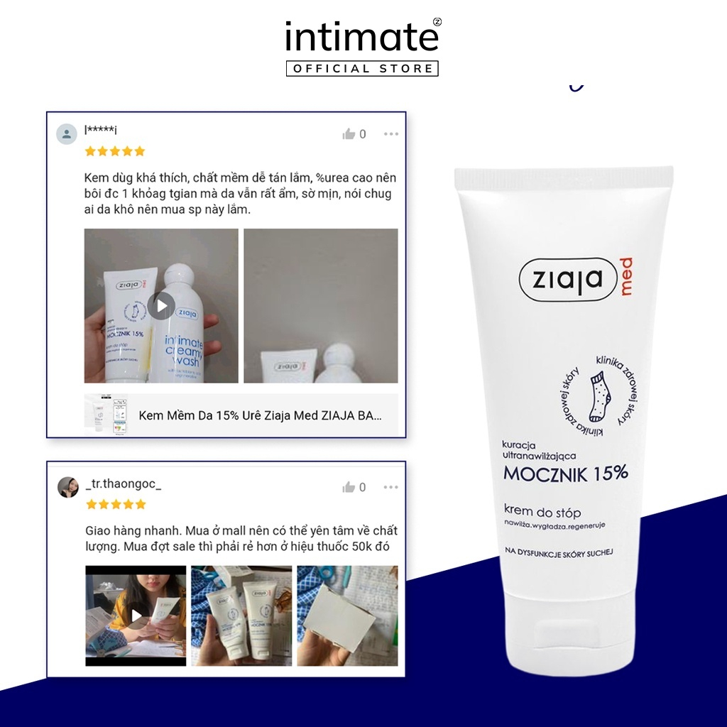 Mô tả Kem Mềm Da 15% Urê Ziaja Med ZIAJA Giúp Giảm Thô Ráp, Nứt Nẻ Và Cung Cấp Độ Ẩm Cho Da 100ml - 4