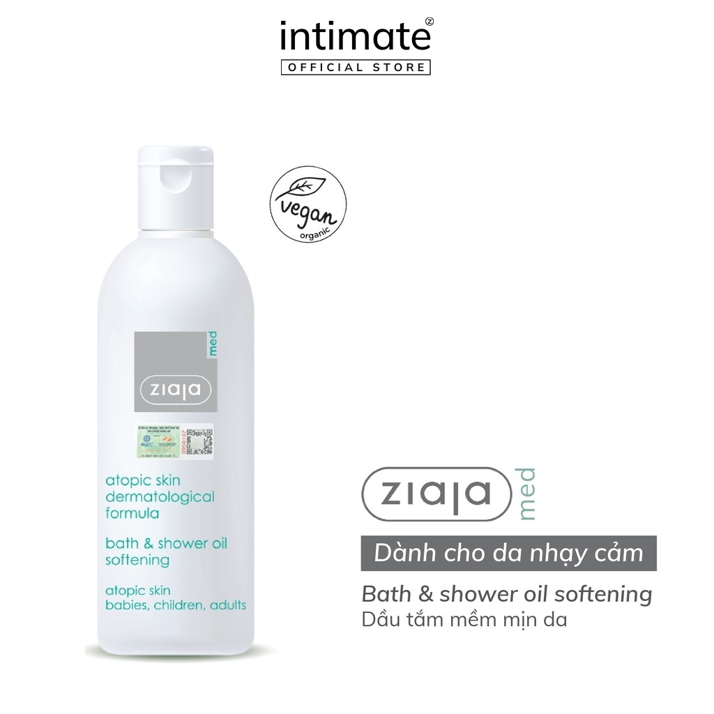 Mô tả Dầu Tắm Dưỡng Ẩm Ziaja Med Atopic Skin Dermatological Formula Giúp Làm Sạch Và Mềm Mịn Da 270ml - 1