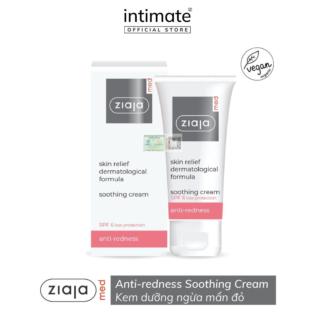 Mô tả Kem Dịu Da Ngừa Mẩn Đỏ Ziaja Med Skin Relief Dermatological Formula Cho Da Nhạy Cảm, Bị Kích Ứng 50ml - 1