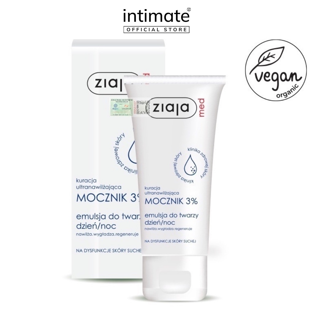 Mô tả Nhũ Tương Làm Mềm Da 3% Urê Ziaja Med Giúp Dưỡng Ẩm, Giảm Khô, Thô Ráp Và Nứt Nẻ Da 50ml - 2