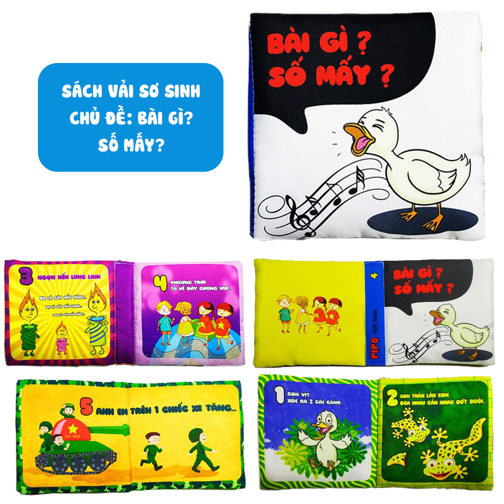 Sách vải PiPoVietnam song ngữ Anh Việt