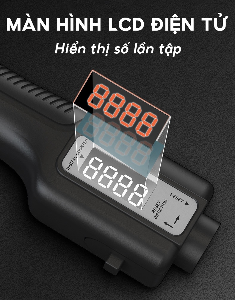 Mô tả Kìm Bóp Tay Điều Chỉnh Lực Từ 10-100kg Tích Hợp Đồng Hồ Đếm Số Điện Tử Đại Nam Sport - 4