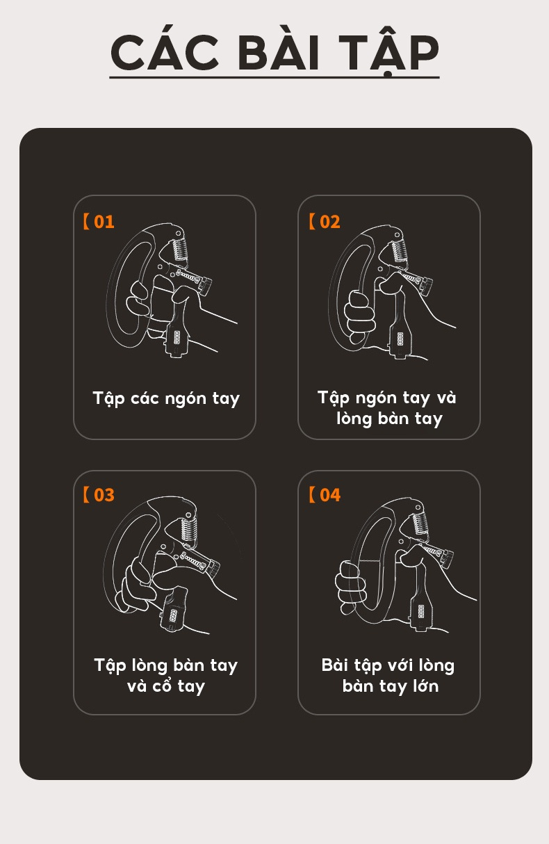 Mô tả Kìm Bóp Tay Điều Chỉnh Lực Từ 10-100kg Tích Hợp Đồng Hồ Đếm Số Điện Tử Đại Nam Sport - 9