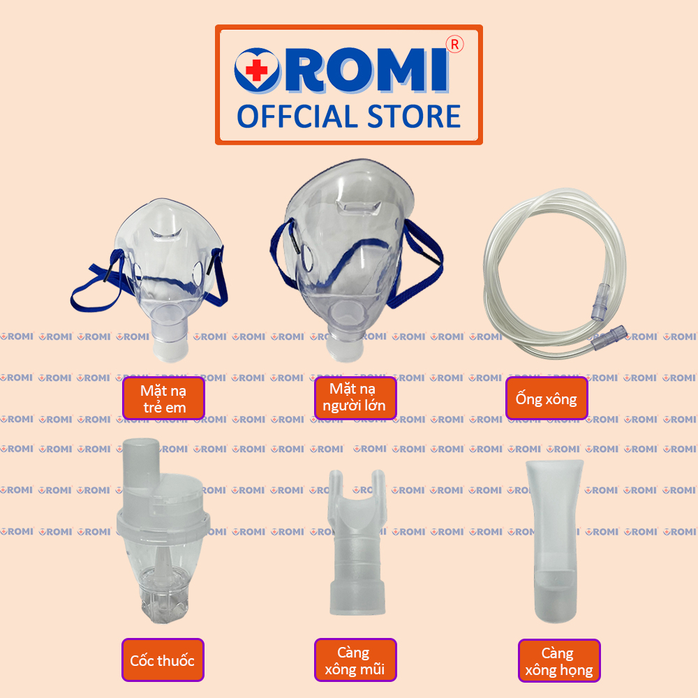 Mô tả Máy xông khí dung OROMI TL-100-BG - Bộ khí dung dành cho trẻ em và gia đình - 1
