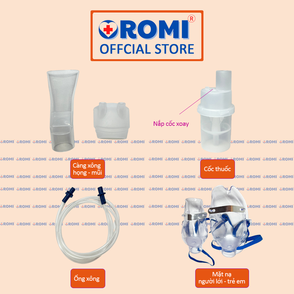 Mô tả Máy xông khí dung OROMI JLN-2307AS - Xông mũi họng - Hàng chính hãng bảo hành 5 năm - 1