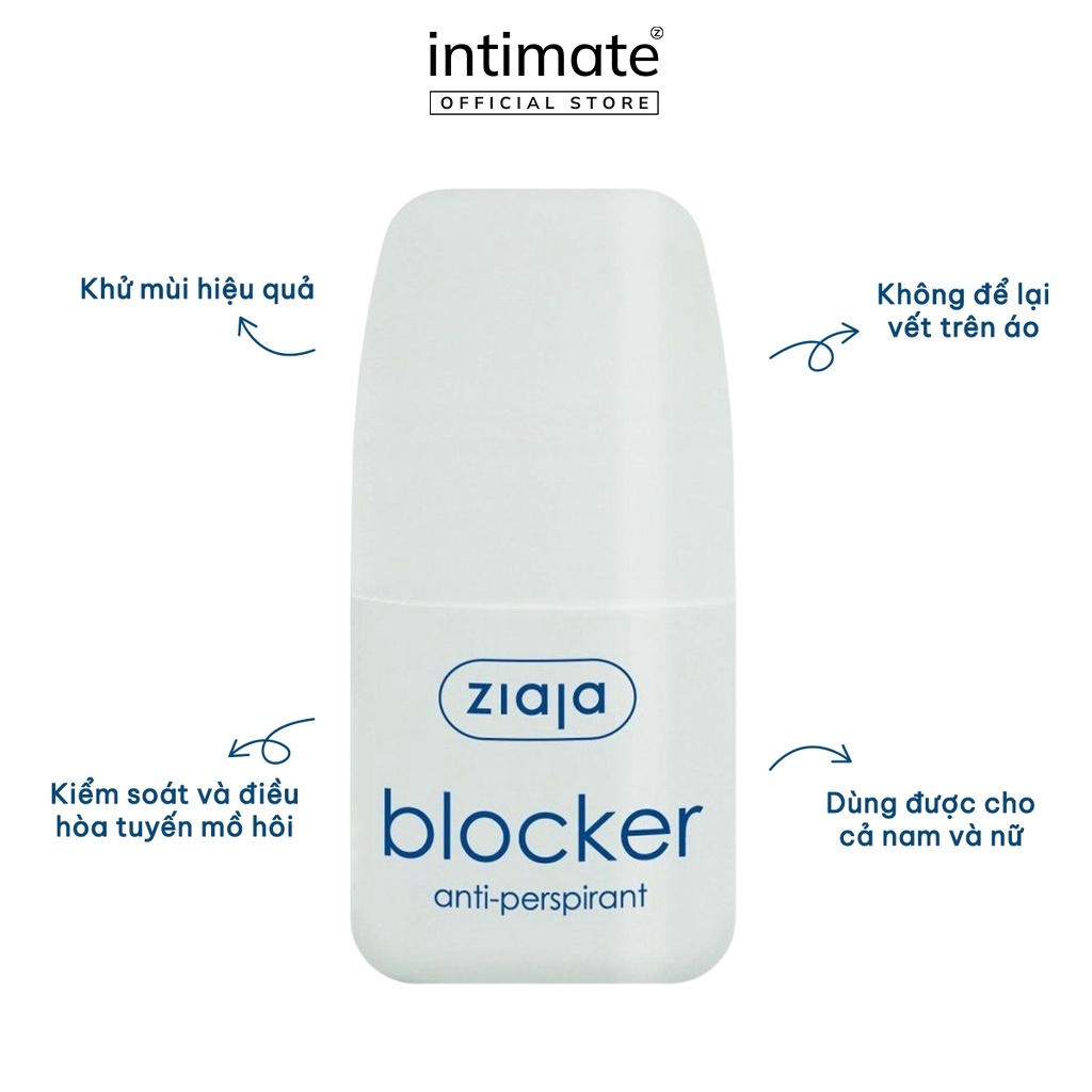 Mô tả Lăn Nách Khử Mùi Kiểm Soát Mồ Hôi Blocker Anti-perspirant ZIAJA Giúp Dưỡng Ẩm, Thẩm Thấu Hoàn Toàn 60ml - 2