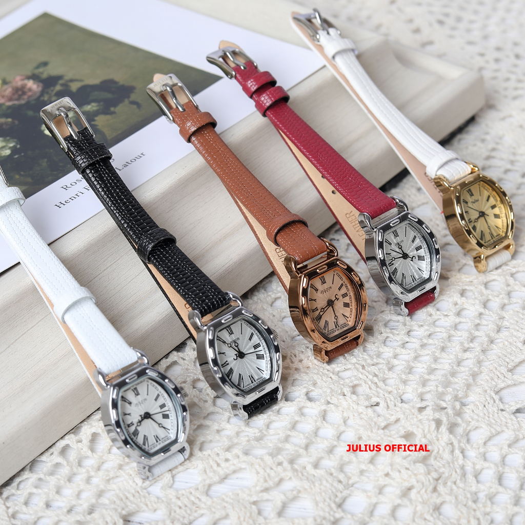 Mô tả Đồng hồ nữ dây da nâu Julius JA-544, vòng tay & dây da đồng hồ| Julius Official - 9