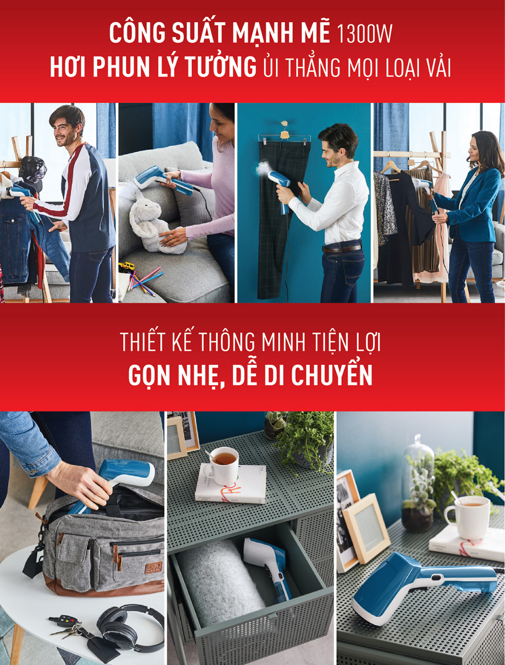 Mô tả Bàn ủi cầm tay Tefal - DT6130E0 - 2