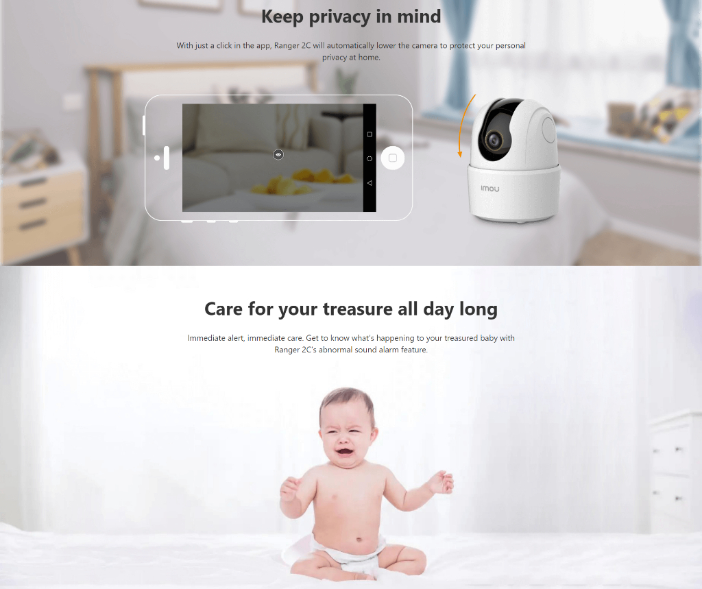 Mô tả Camera Wifi trong nhà Imou Ranger 2C (5MP)/ Ranger SE (4MP) I IPC-TA52P I Đàm thoại 2 chiều I Bảo hành 2 năm - 3