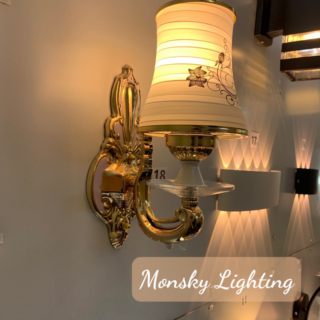 Mô tả Đèn gắn tường MONSKY NOVAX trang trí 9115 - dùng bóng LED E27 đui xoáy - 4