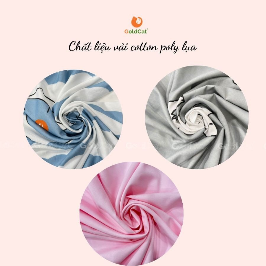 Mô tả Ga Cũi Cho Bé GOLDCAT Cắt Theo Kích Thước Yêu Cầu, Chất Liệu Cotton Mềm Mát, An Toàn Cho Bé - 3
