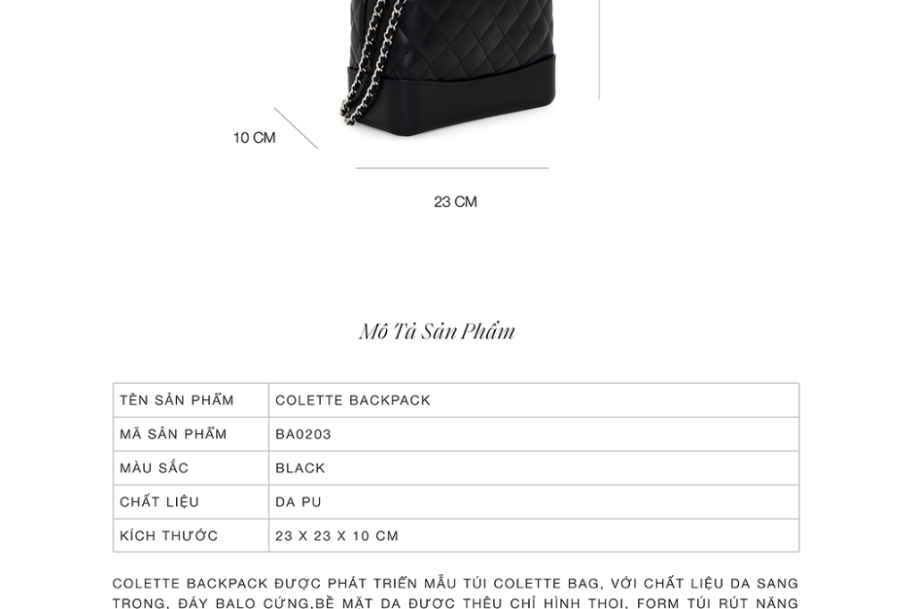 Mô tả Balo Floralpunk Colette Backpack - 4
