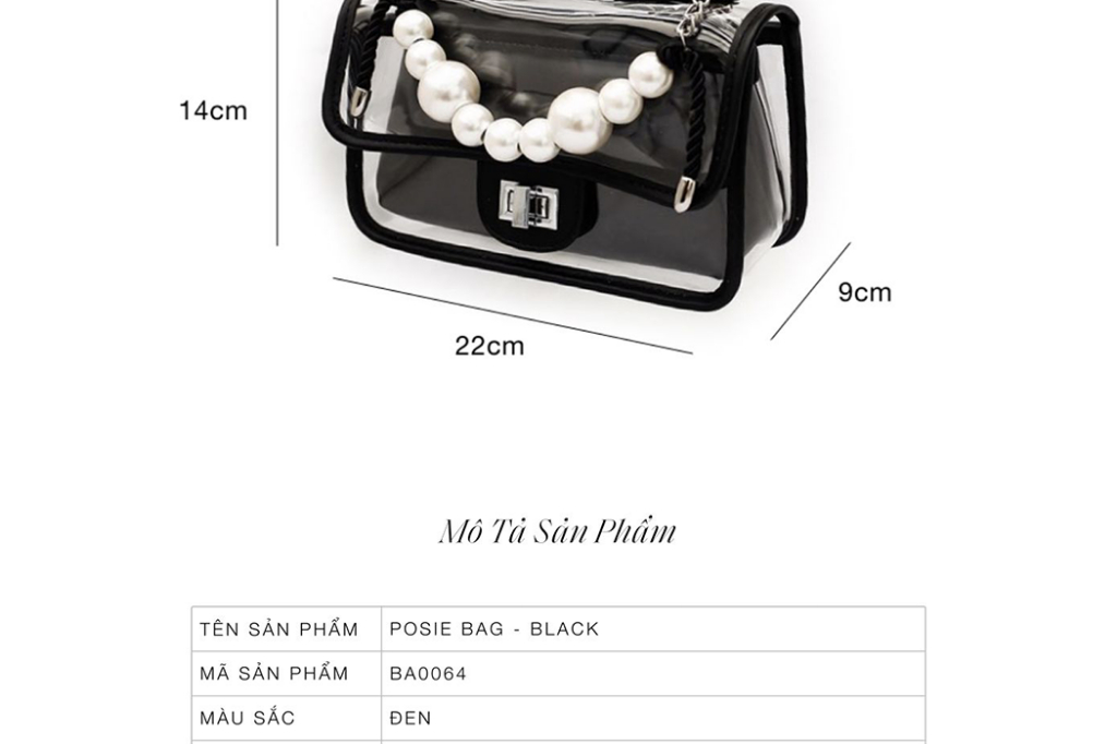 Mô tả Túi xách Floralpunk Posie Bag White - 4