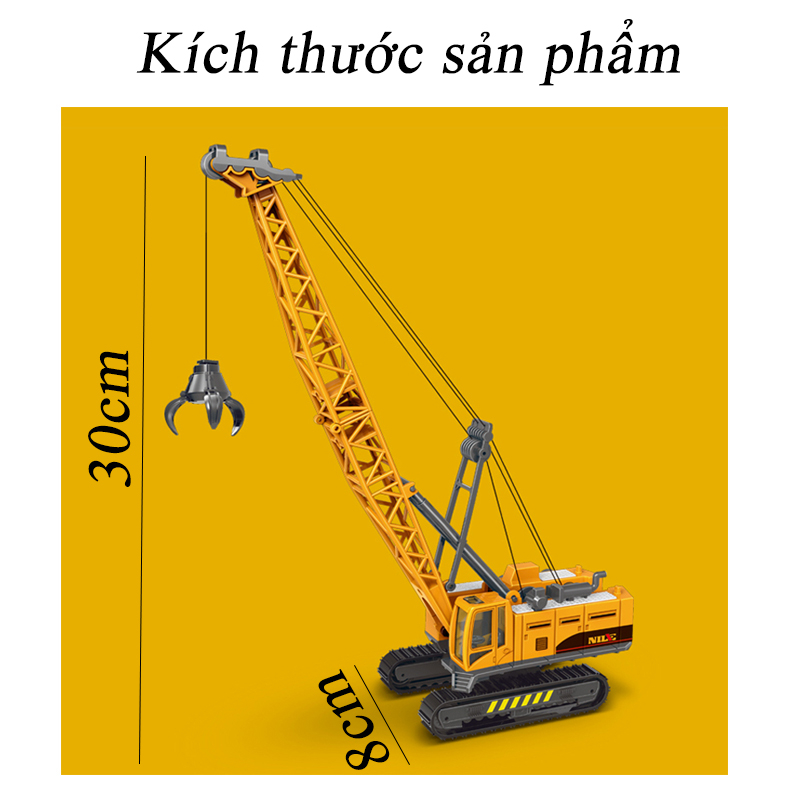 Mô tả Đồ chơi xe cần cẩu nâng hàng KAVY nhiều mẫu gầu nâng hạ, chất liệu nhựa ABS an toàn, xoay 360 độ - 1