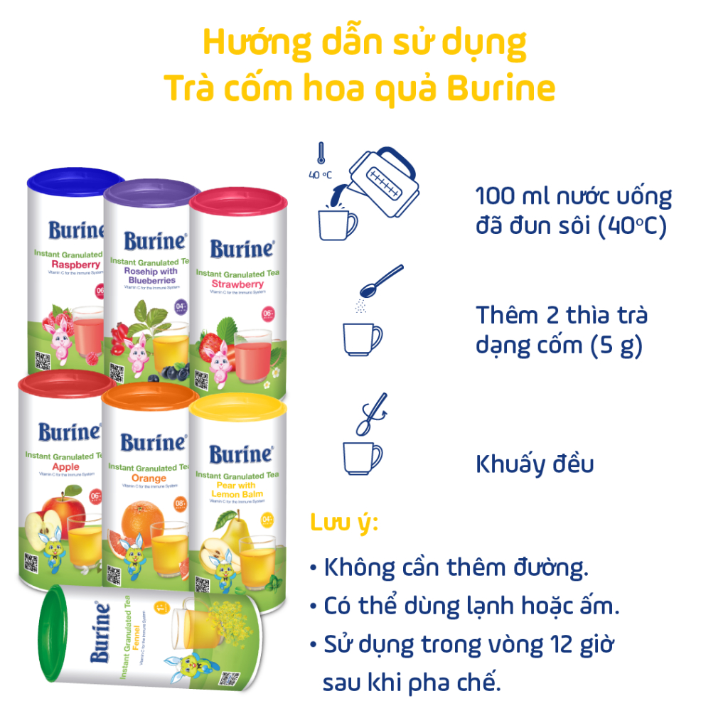 Mô tả Trà cốm hoa quả Burine bổ sung Vitamin C, tăng đề kháng - 3