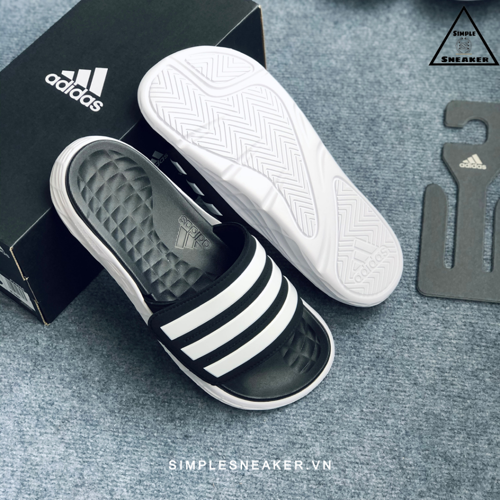 Dep Adidas Duramo Slides Chinh Hang SIMPLE SNEAKER Adidas Duramo Dep Quai Ngang Th Thao Nam N Auth Full Box FY8786