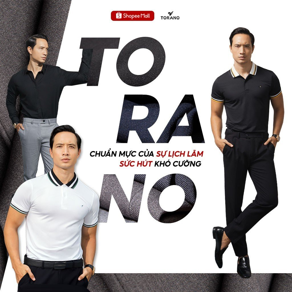 Mô tả Quần âu nam TORANO slim-fit cạp trơn chuẩn phom DABT900 - 1