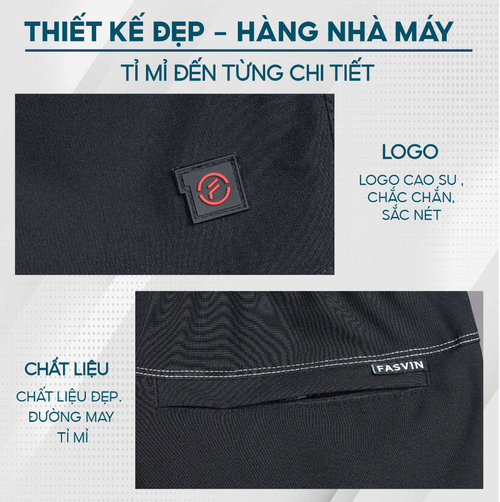 Mô tả Quần short nam Fasvin Q23578.HN vải dù gió trơn mát co giãn chất đẹp hàng nhà máy - 3