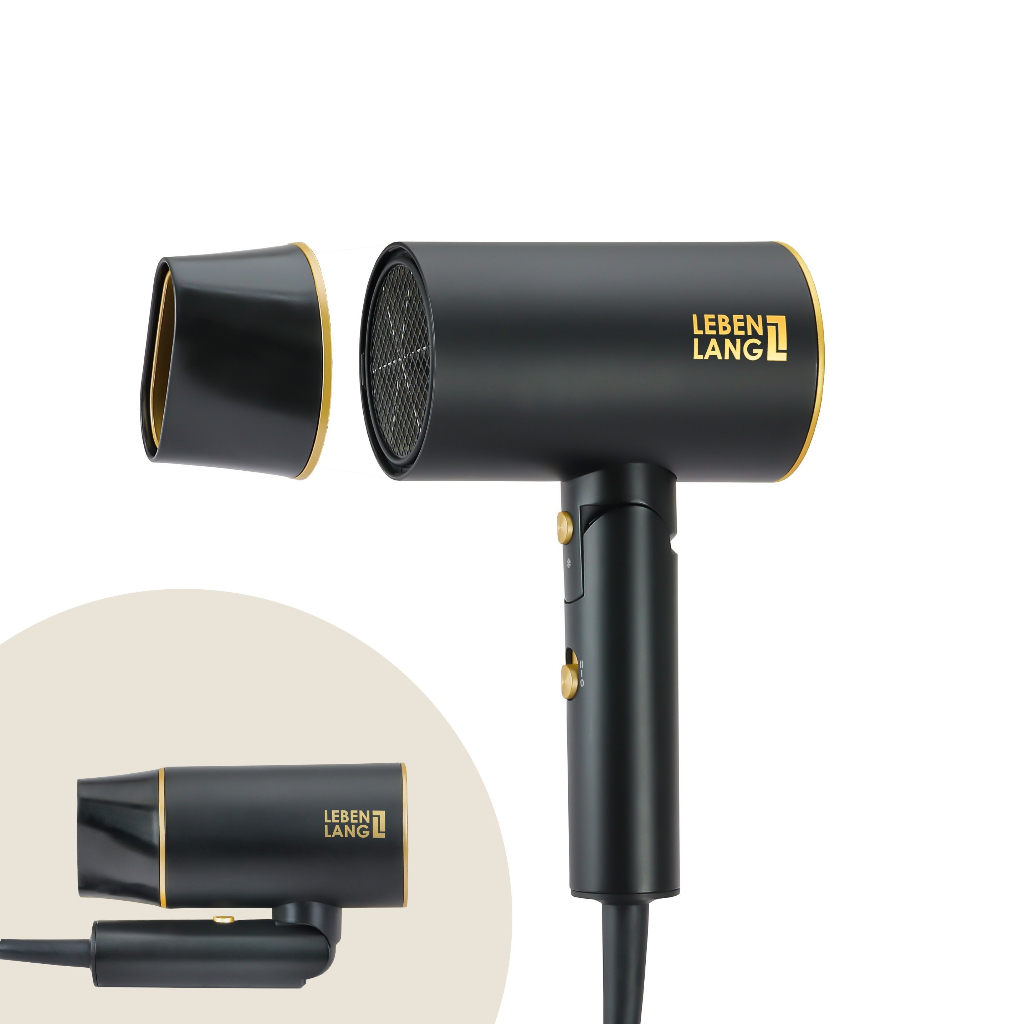 Mô tả Máy sấy tóc Lebenlang LBH3088,2100W, 2 chiều nóng lạnh, bấm giữ nút, gấp gọn, chống xơ rối tóc - 2