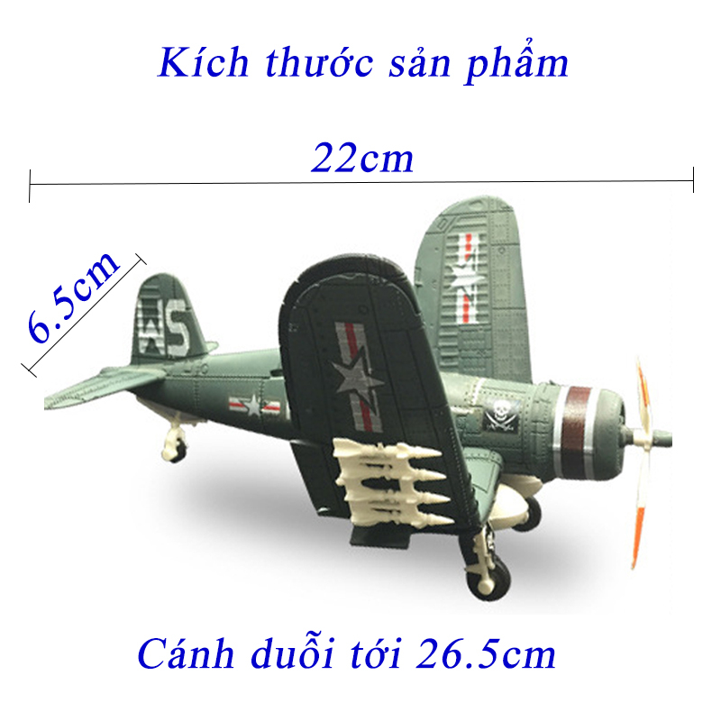 Mô tả Đồ chơi mô hình lắp ghép 4D KAVY máy bay chiến đấu CORSAIR phiên bản trên tàu sân bay nhựa ABS an toàn - 1