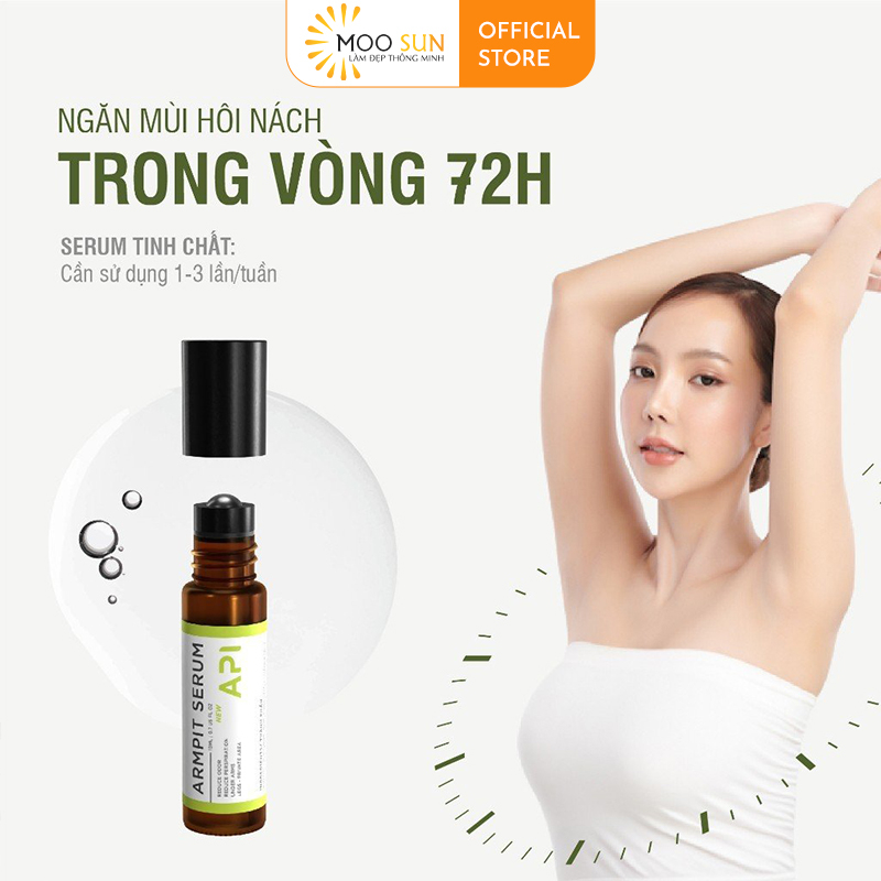 Mô tả Serum khử mùi hôi nách API Mee Natural, Thanh lăn làm trắng nách, ngăn tiết mồ hôi 6ml - 3
