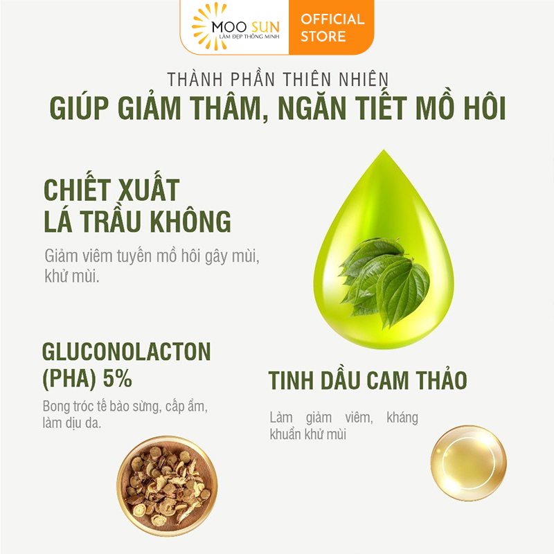 Mô tả Serum khử mùi hôi nách API Mee Natural, Thanh lăn làm trắng nách, ngăn tiết mồ hôi 6ml - 4