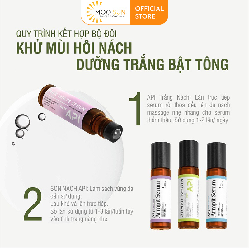 Mô tả Serum khử mùi hôi nách API Mee Natural, Thanh lăn làm trắng nách, ngăn tiết mồ hôi 6ml - 5