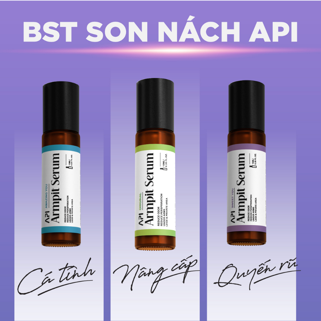 Mô tả Serum khử mùi hôi nách API Mee Natural, Thanh lăn làm trắng nách, ngăn tiết mồ hôi 6ml - 6