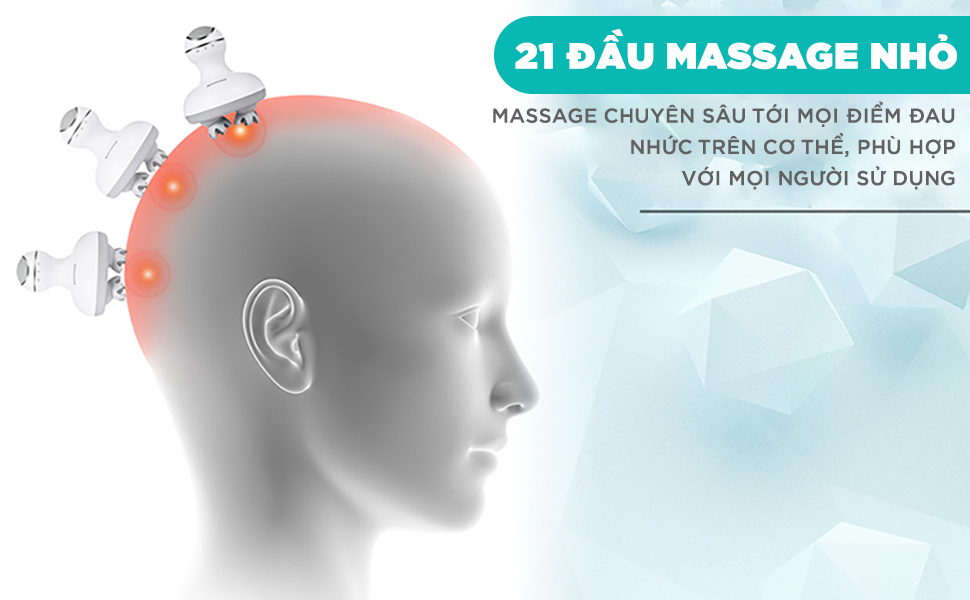 Mô tả Máy Massage Đầu Cổ Mặt Mini Đa Năng KINGTECH ST-701 - Chính Hãng - Xoa Bóp Đầu Giải Toả Căng Thẳng, Mệt Mỏi - 2