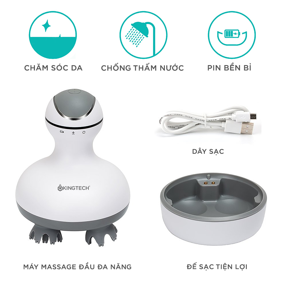 Mô tả Máy Massage Đầu Cổ Mặt Mini Đa Năng KINGTECH ST-701 - Chính Hãng - Xoa Bóp Đầu Giải Toả Căng Thẳng, Mệt Mỏi - 7