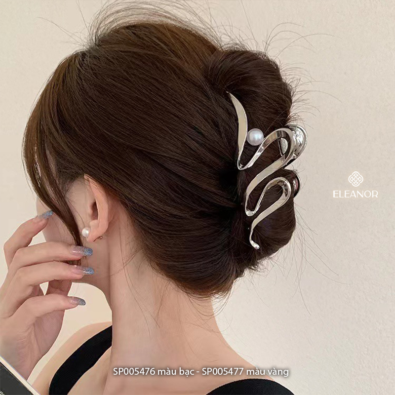 Mô tả Kẹp tóc nữ Eleanor Accessories thiết kế dáng cong kẹp càng cua gợn sóng phụ kiện tóc 5476 - 2