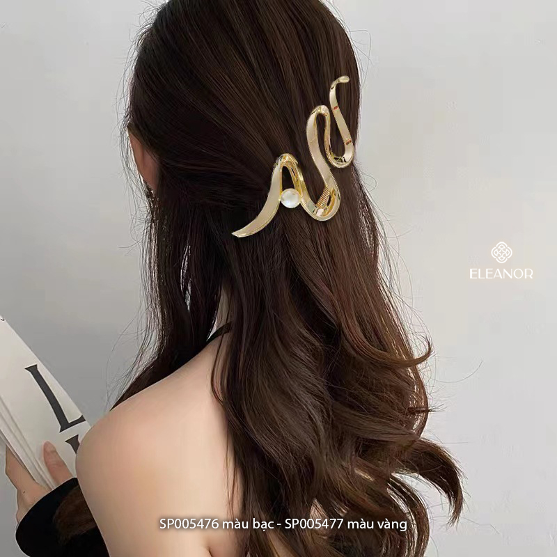 Mô tả Kẹp tóc nữ Eleanor Accessories thiết kế dáng cong kẹp càng cua gợn sóng phụ kiện tóc 5476 - 4