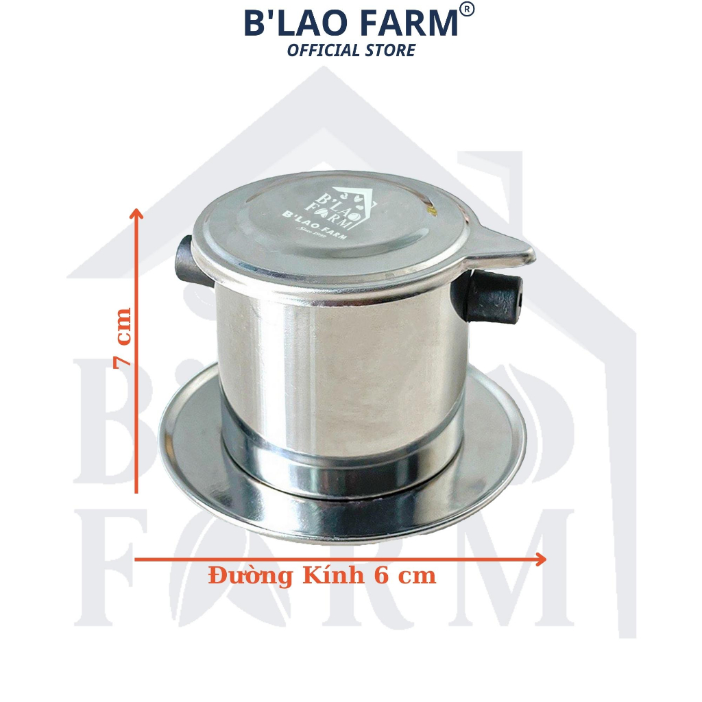 Mô tả Phin pha cà phê Inox Cao cấp B'lao Farm phin cafe bền đẹp sáng bóng sang trọng. - 3