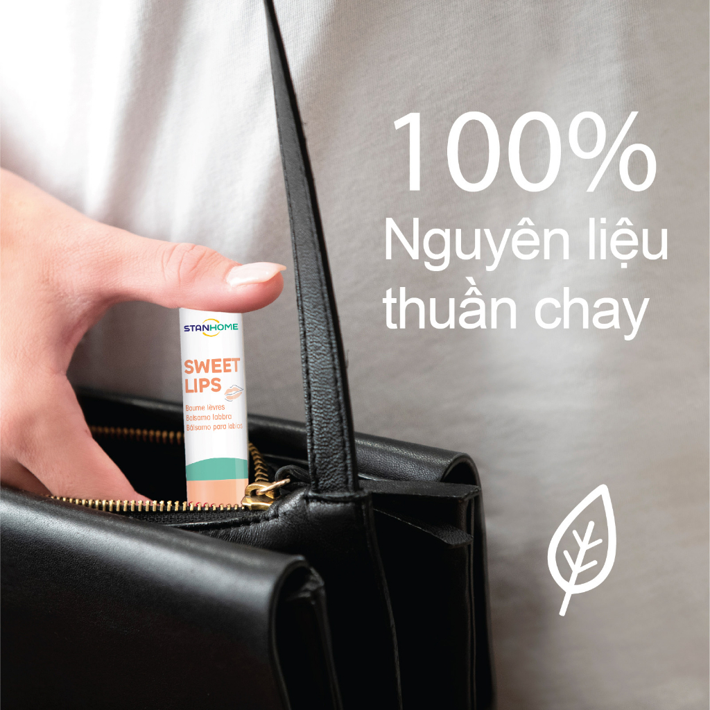 Mô tả Son Dưỡng Môi Cấp Ẩm STANHOME Sweet Lips Làm Mềm Môi Phù Hợp Cho Da Nhạy Cảm 4.8gr - 2