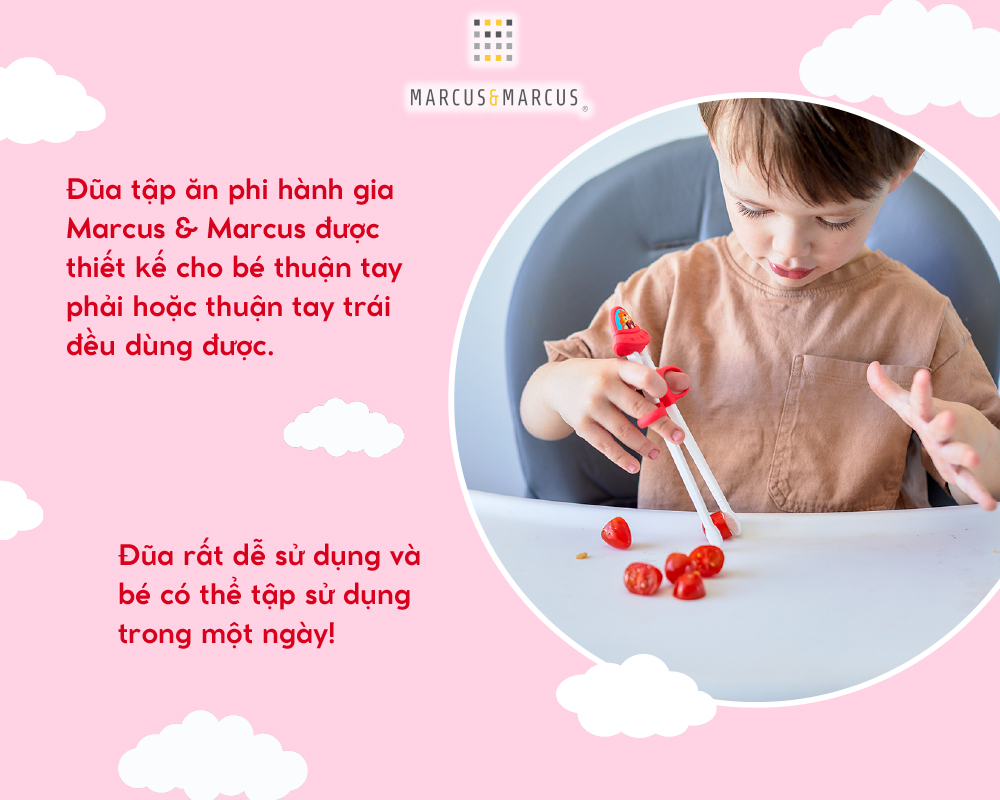 Mô tả Đũa Tập Ăn Phi Hành Gia Marcus & Marcus Cho Bé Từ 3 Tuổi - 3