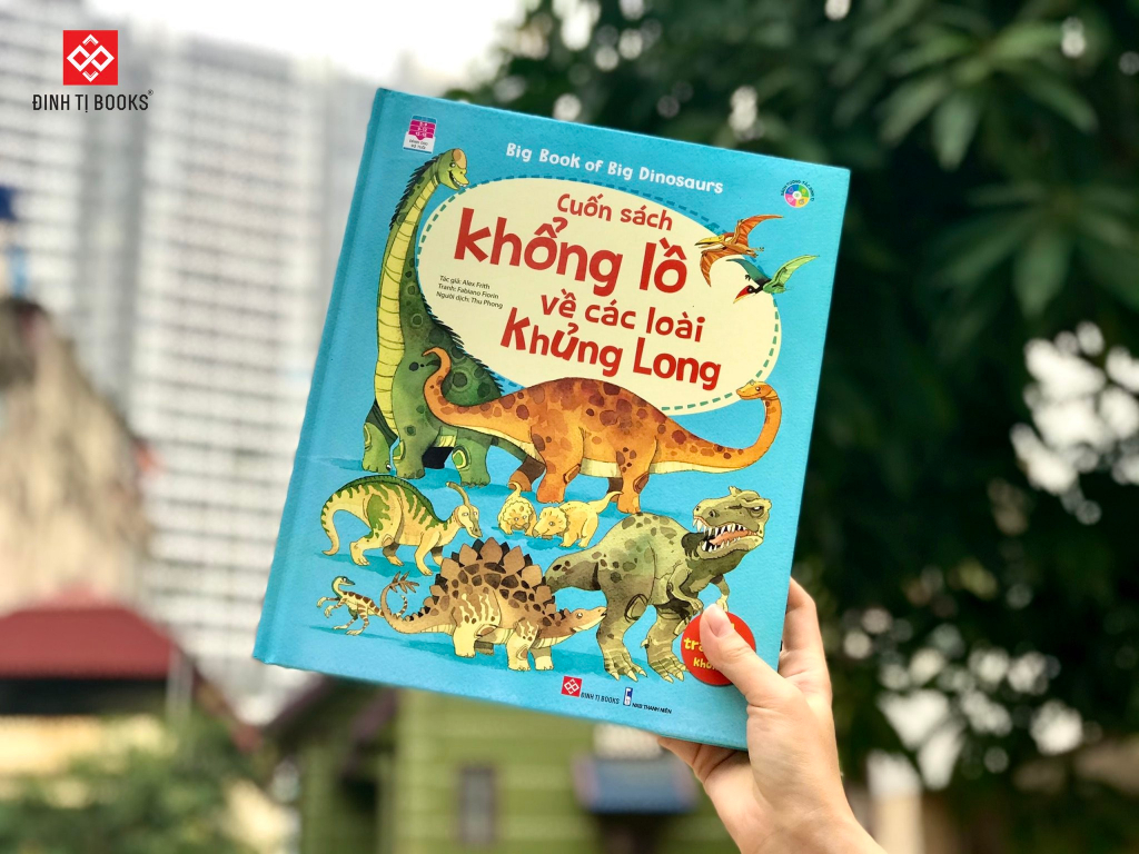 Mô tả Sách - Cuốn sách khổng lồ về các loài khủng long - Big book of Big Dinosaurs - Lật mở với 4 trang gấp khổng lồ - 1