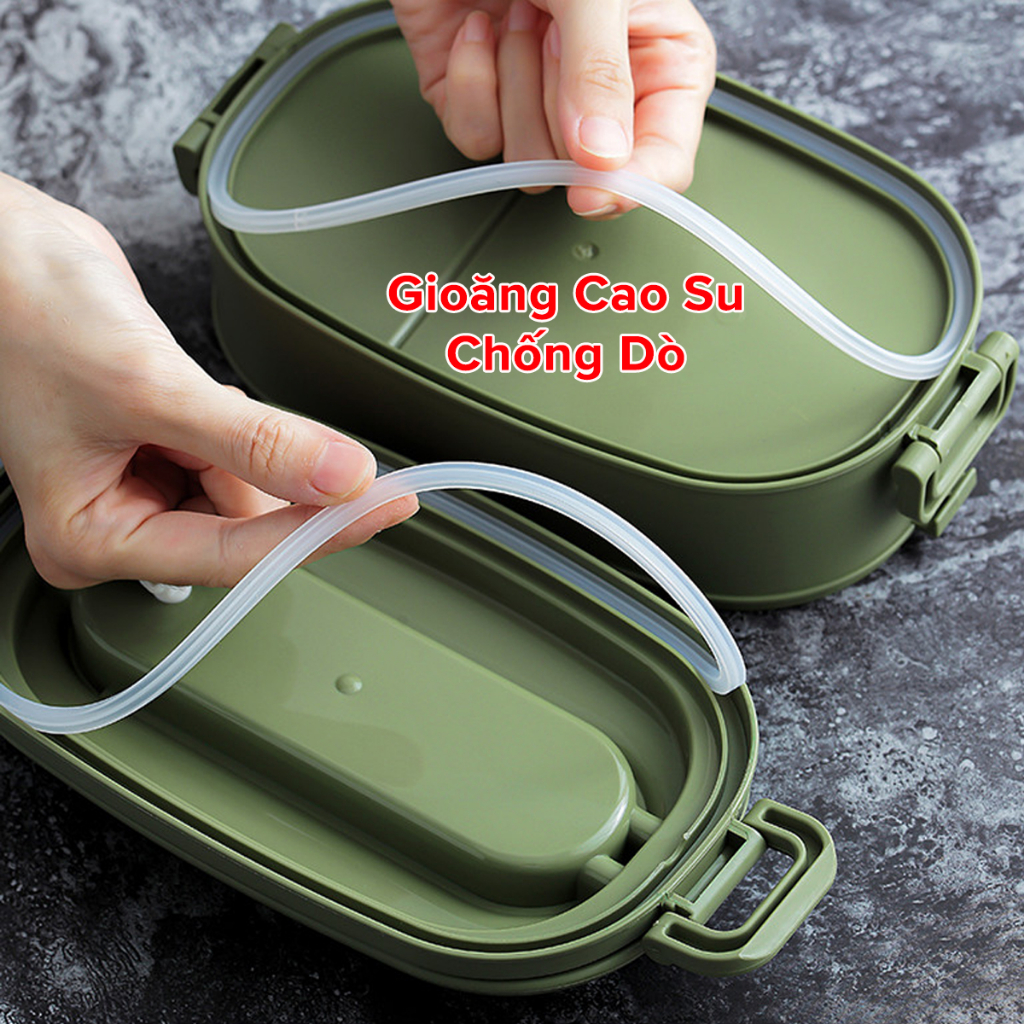 Mô tả Cặp Lồng Đựng Cơm 2 Tầng Nhựa PP - Chọn Màu – Hộp Cơm Nhựa Nguyên Sinh Cao Cấp Đựng Đồ Ăn Chính Hãng Amalife - 2