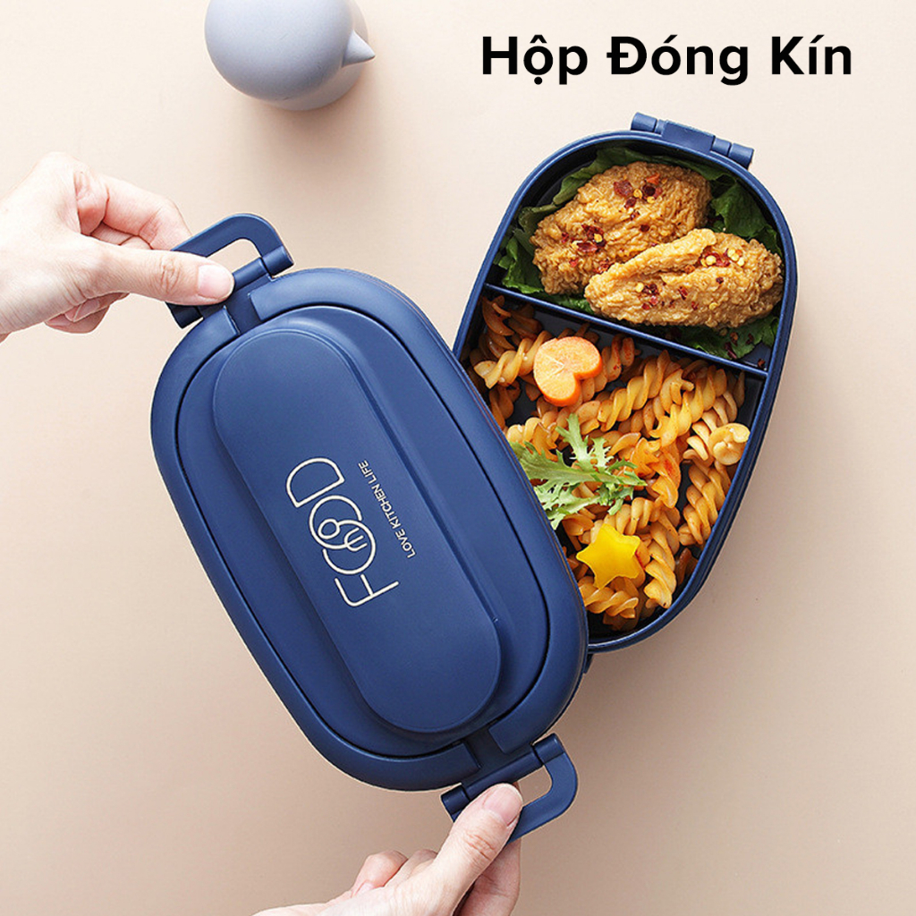 Mô tả Hộp Đựng Cơm 2 Tầng Nhựa Nguyên Sinh PP Cao Cấp - Chọn Màu – Cặp Lồng Cơm, Thức Ăn Chính Hãng Amalife - 10
