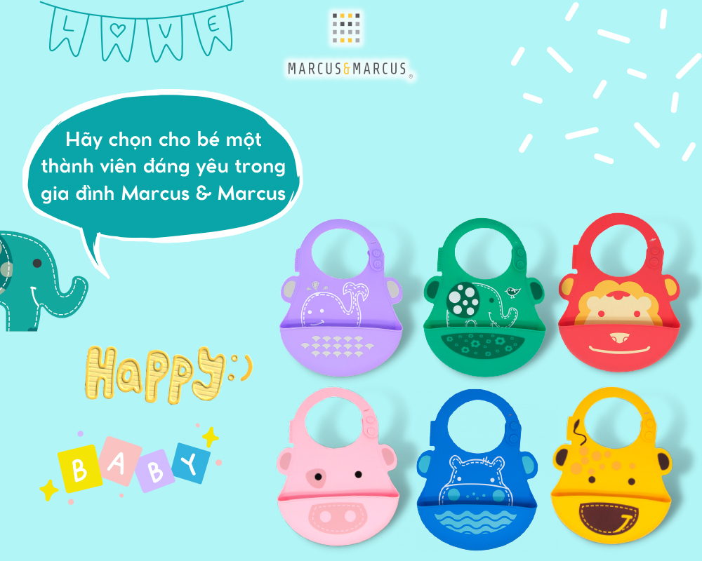Mô tả Yếm Silicon Ăn Dặm Marcus & Marcus, Cho Bé Từ 6 Tháng - 4