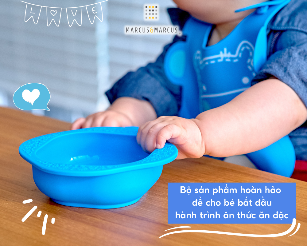 Mô tả Bộ Đồ Dùng Ăn Dặm Silicon Baby Marcus & Marcus Cho Bé Từ 6 Tháng - 3