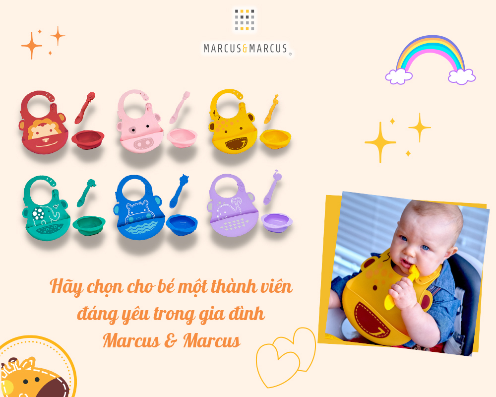 Mô tả Bộ Đồ Dùng Ăn Dặm Silicon Baby Marcus & Marcus Cho Bé Từ 6 Tháng - 4