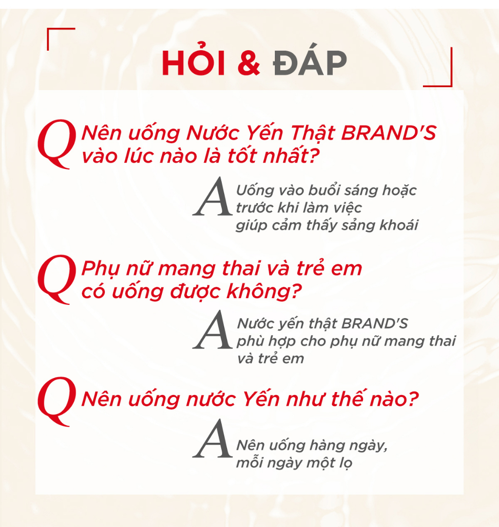 Mô tả Combo 3 Nước yến thật BRAND'S Đường Phèn (70 ml x 6 lọ) - 4