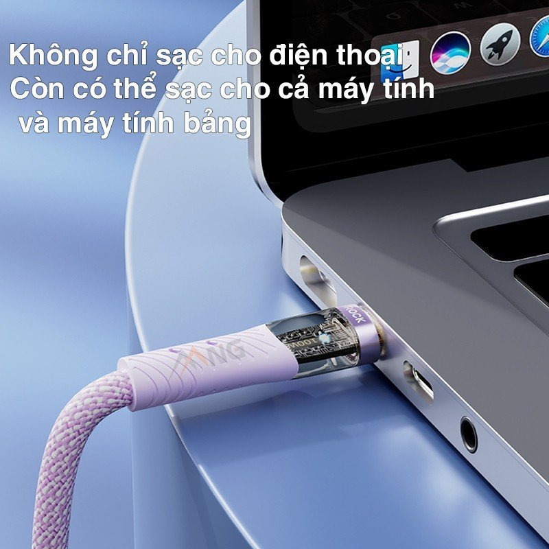 Mô tả Dây cáp sạc nhanh Rockspace Z21 TypeC to TypeC sạc nhanh 100w chuẩn QC dây dù siêu bền BH 12 tháng - 3
