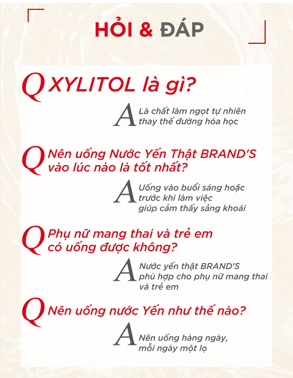 Mô tả Combo 2 Nước yến thật BRAND'S Không Đường (42 ml x 6 lọ) - 4
