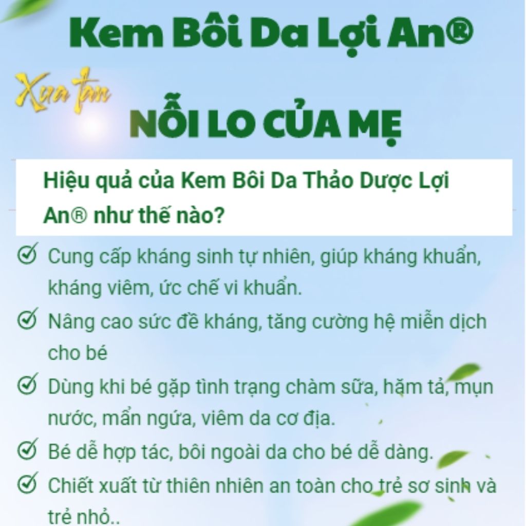 Mô tả Kem Bôi Da Lợi An - 5